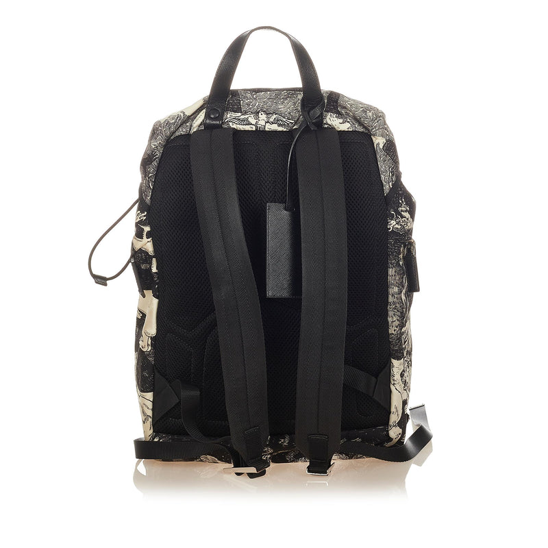Prada Christophe Chemin Print Backpack (SHG-31913)
