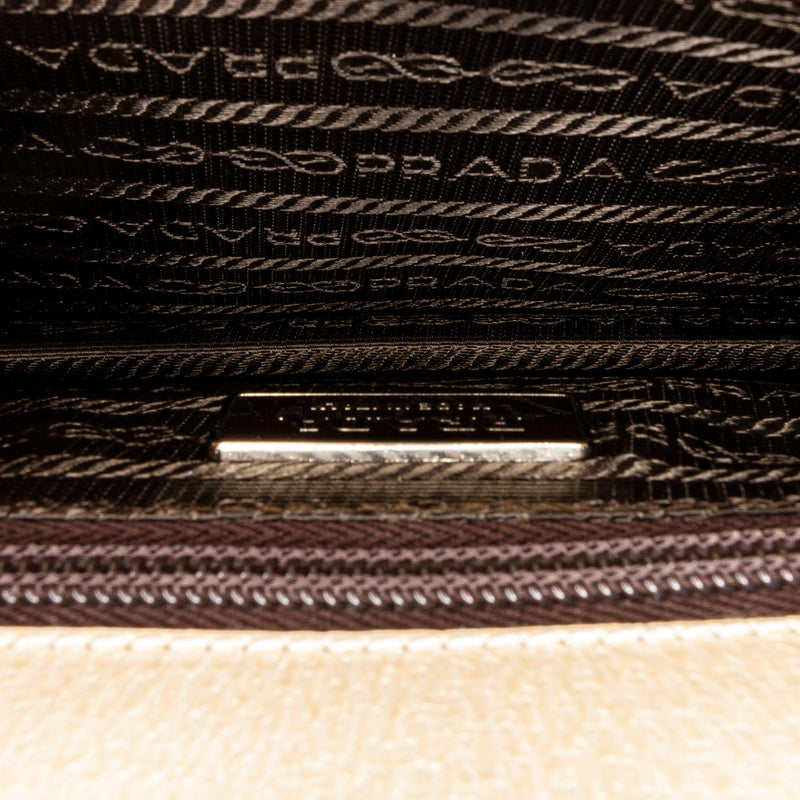 Prada Cinghiale Leather Satchel (SHG-28443)
