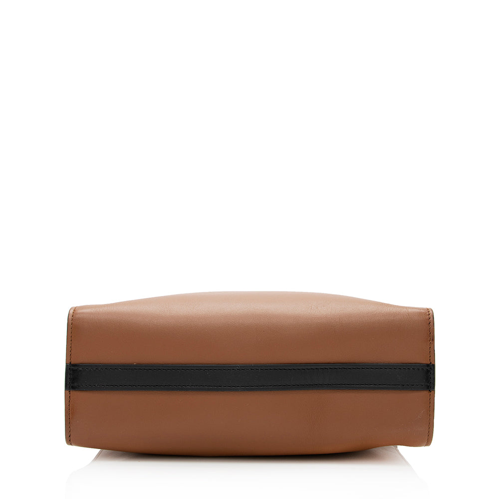 Prada City Calf Leather Bibliotheque Shoulder Bag (SHF-20802)