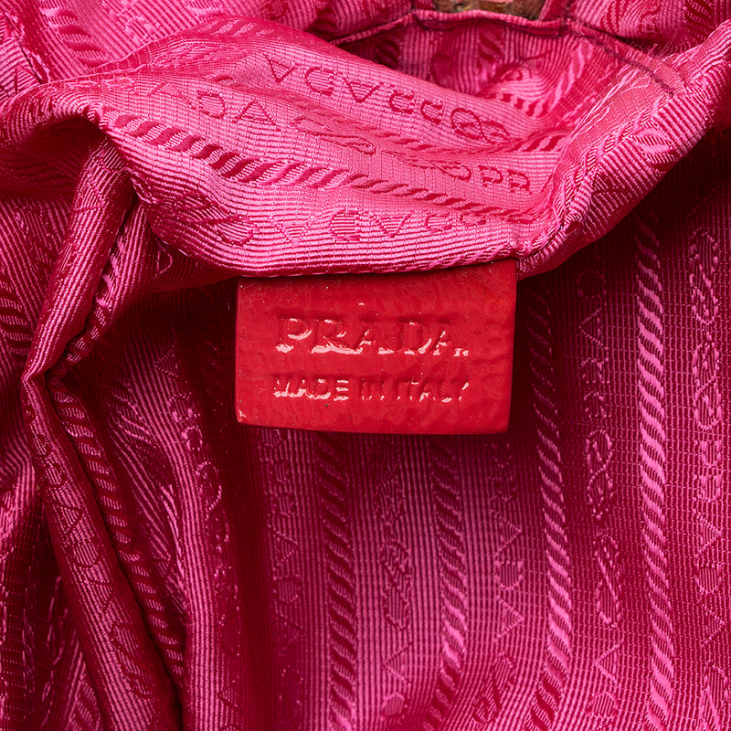 Prada Crinkled Patent Leather Satchel - FINAL SALE (SHF-17678)