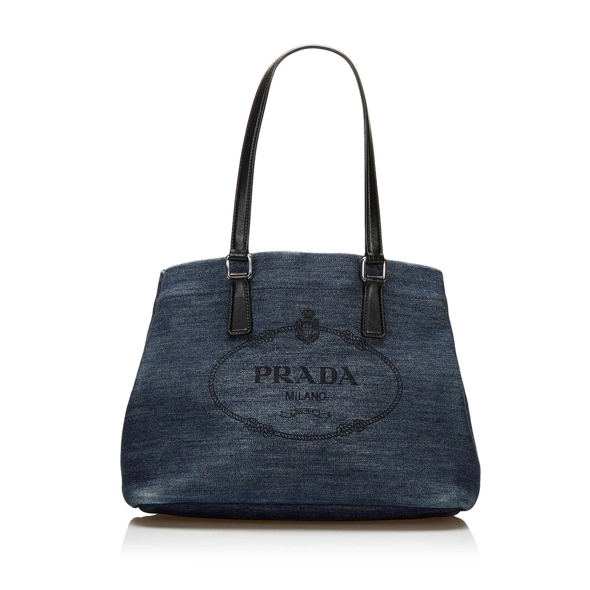 Prada Denim Tote (SHG-36836)