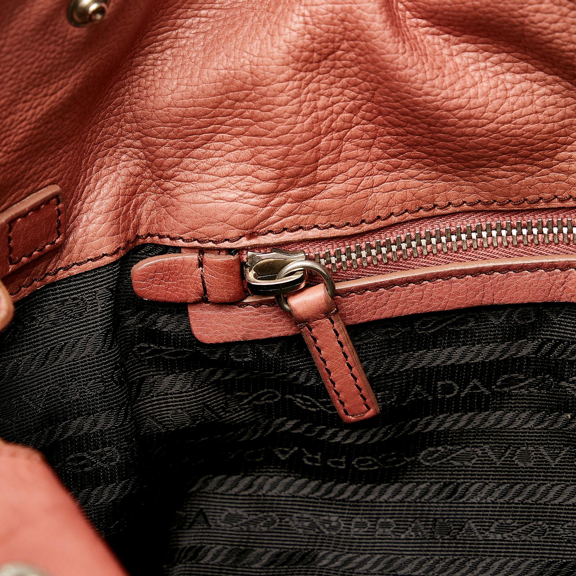 Prada Easy Leather Shoulder Bag (SHG-32778)