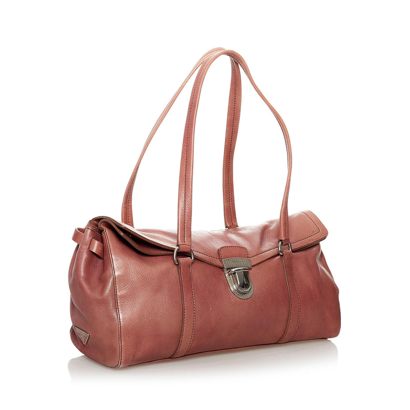 Prada Easy Leather Shoulder Bag (SHG-32778)