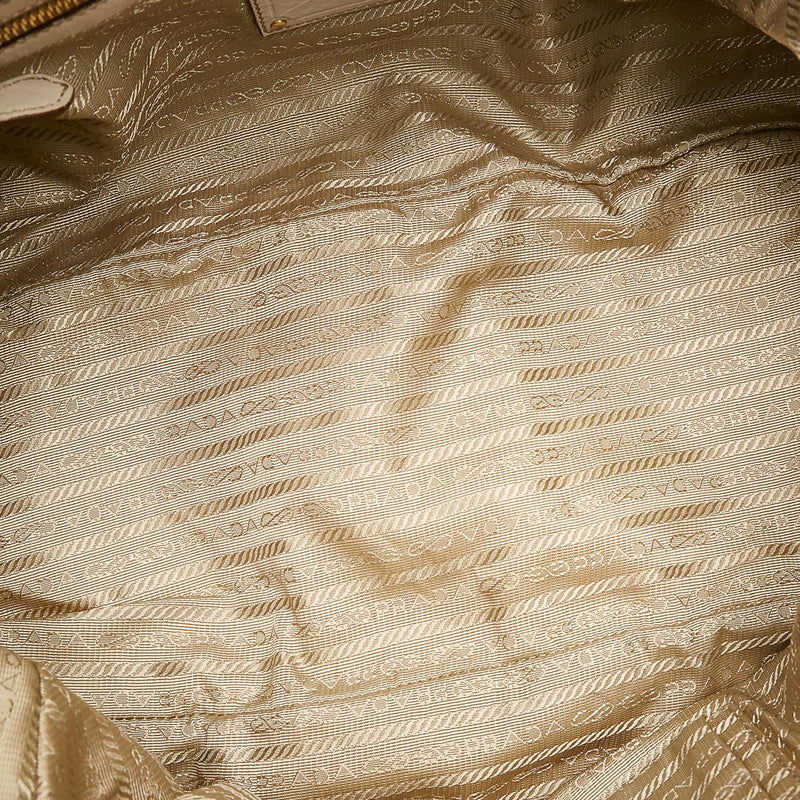 Prada Embossed Leather Satchel (SHG-33277)