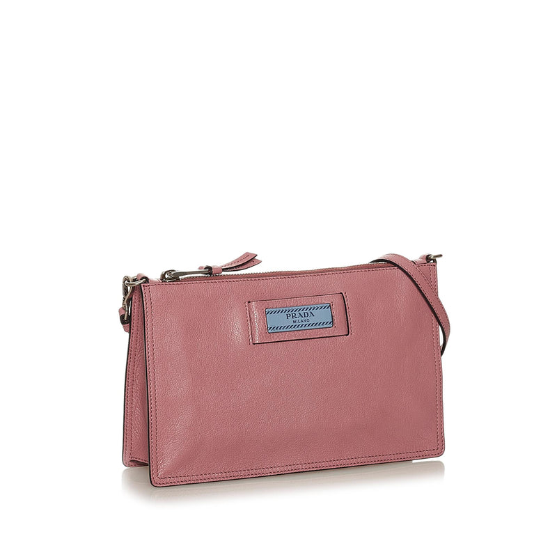 Prada Etiquette Leather Shoulder Bag (SHG28662) LuxeDH