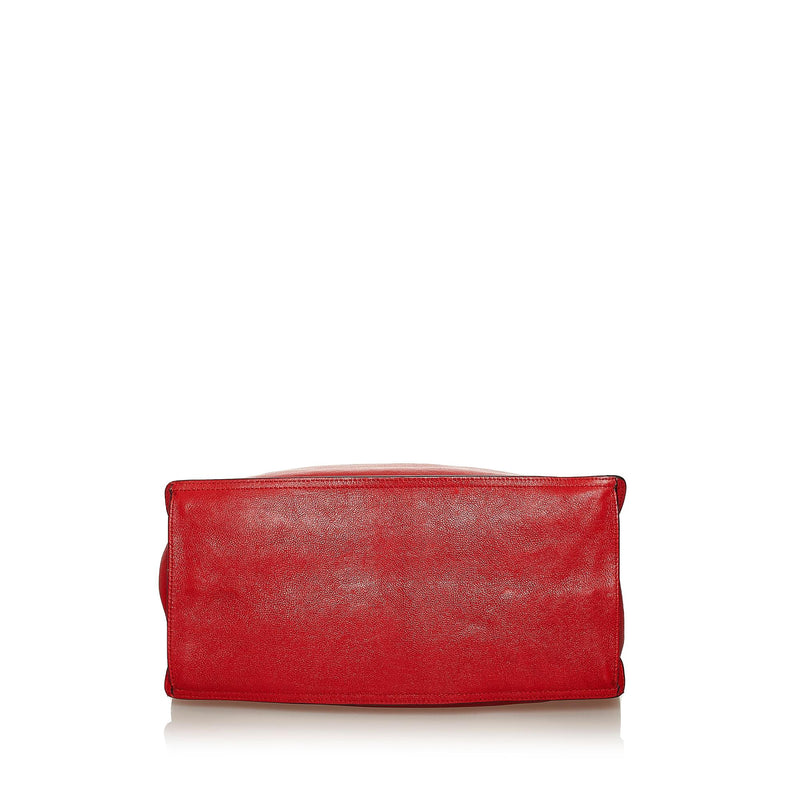 Prada Etiquette Leather Tote Bag (SHG-29029)