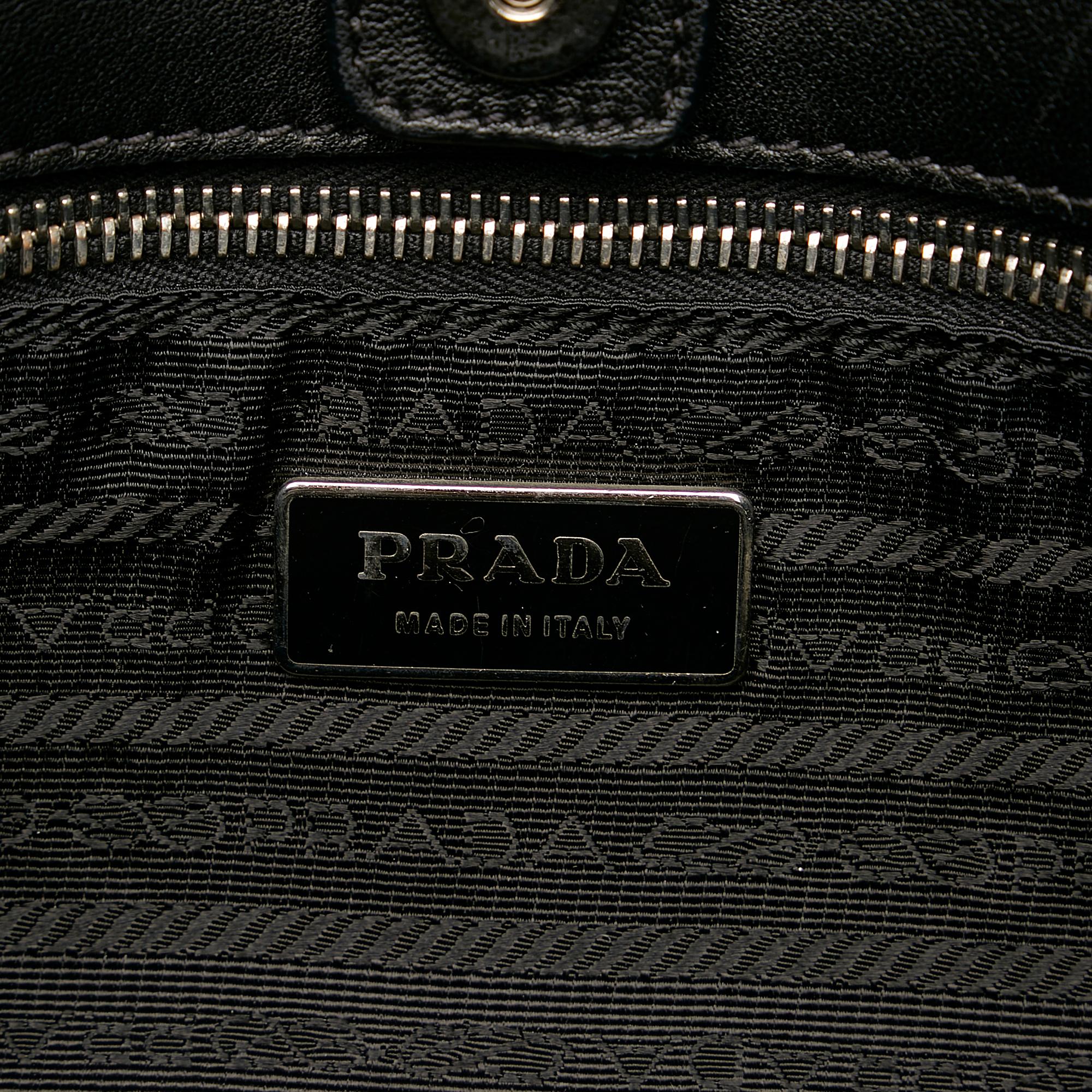 Prada Fiocco Bow Tessuto Handbag (SHG-29509)