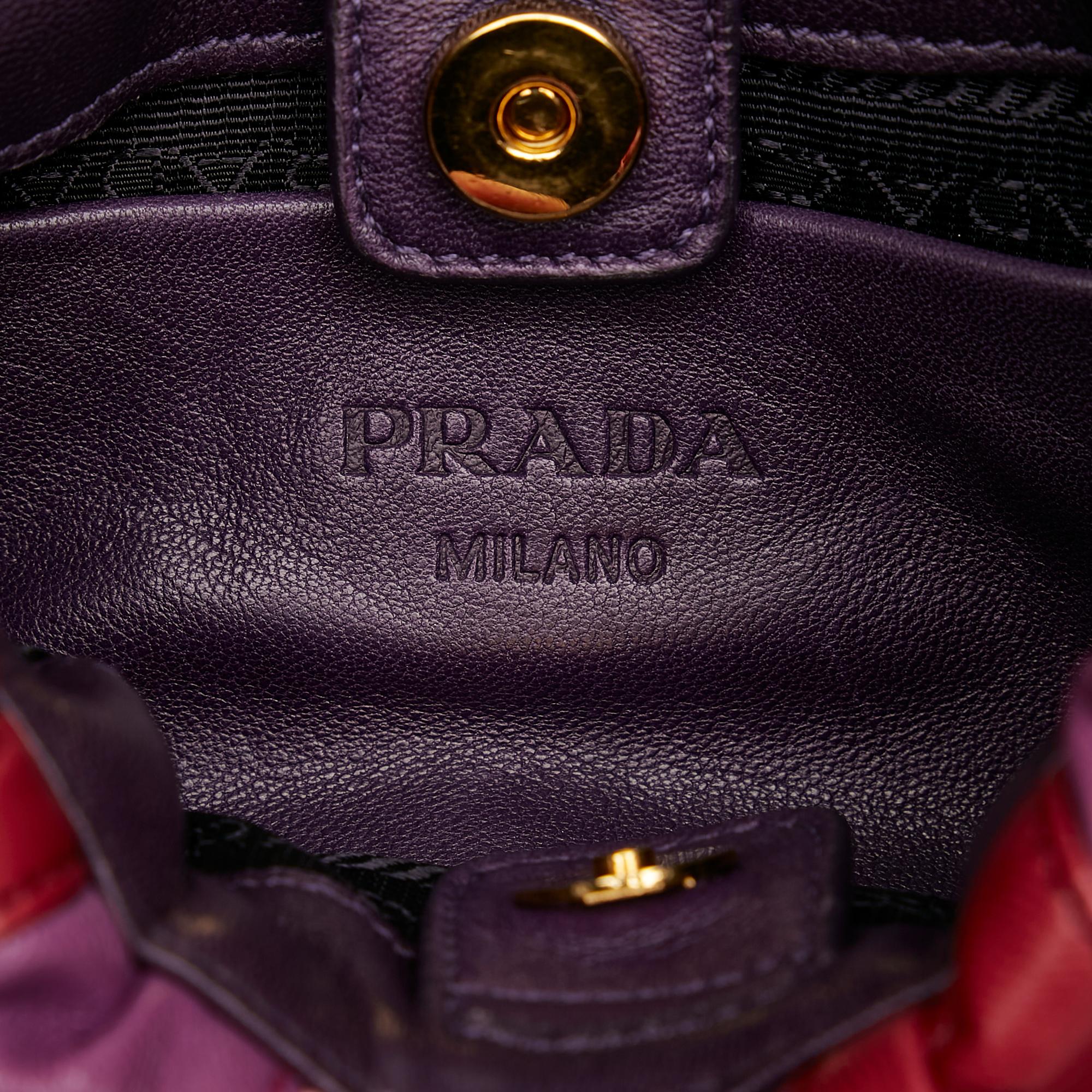 Prada Gathered Leather Crossbody Bag (SHG-31466)