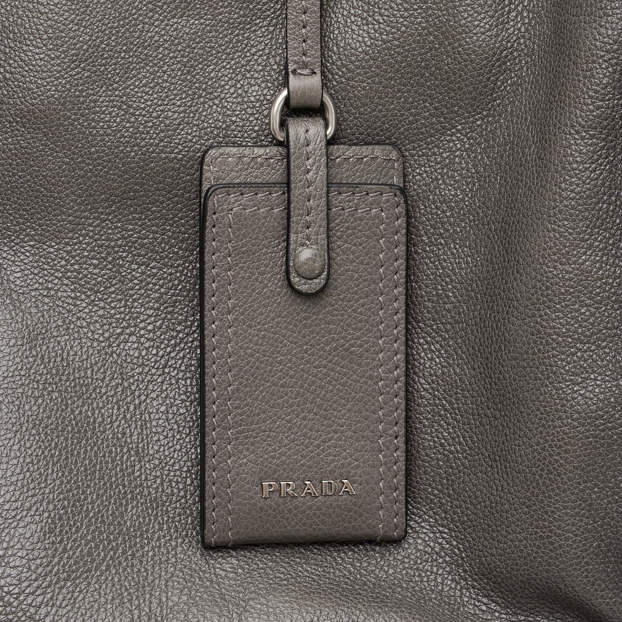 Prada Glace Calf Etiquette Tote (SHF-ylRJkw)