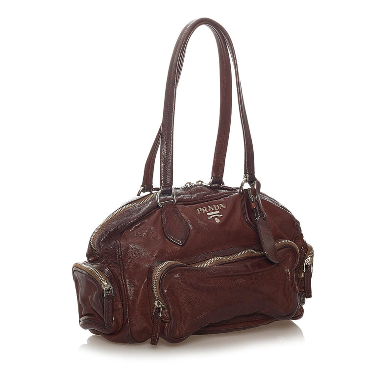 Prada Leather Shoulder Bag (SHG-27307)