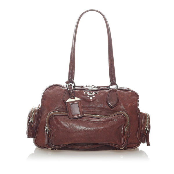 Prada Leather Shoulder Bag (SHG-32794)
