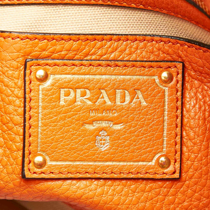 Prada Leather Tote Bag (SHG-32355)