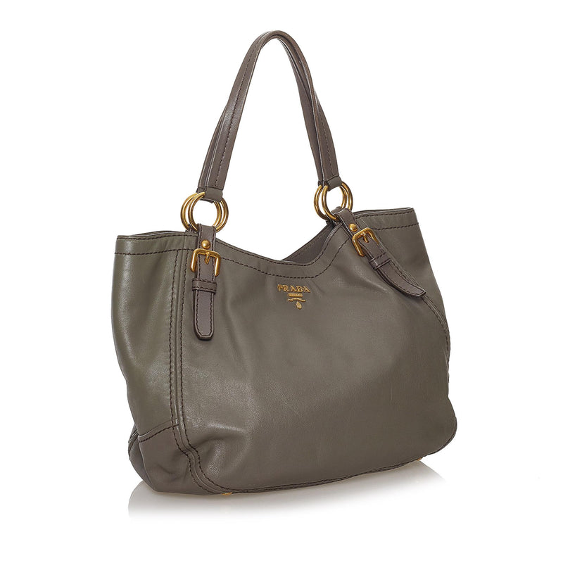 Prada Leather Tote Bag (SHG-33663)