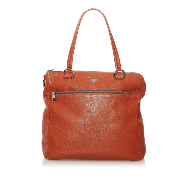 Prada Leather Tote Bag (SHG-34123)