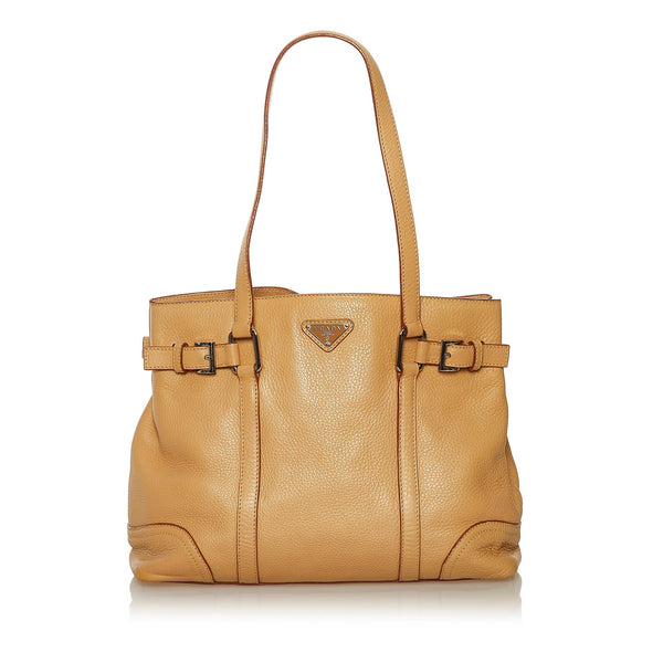 Prada Leather Tote Bag (SHG-34970)