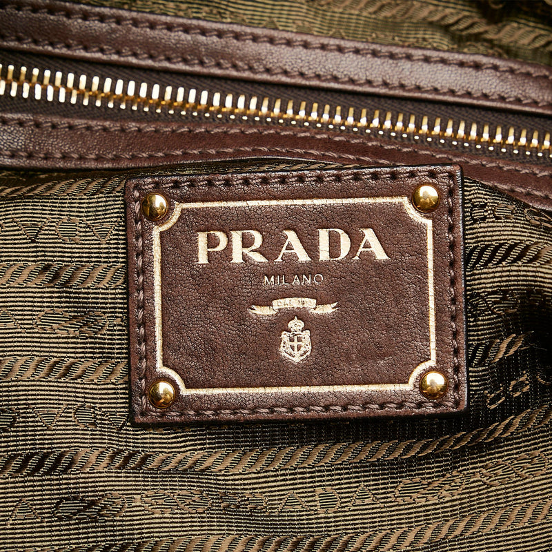 Prada Logo Tessuto Drawstring Tote Bag (SHG-27233)
