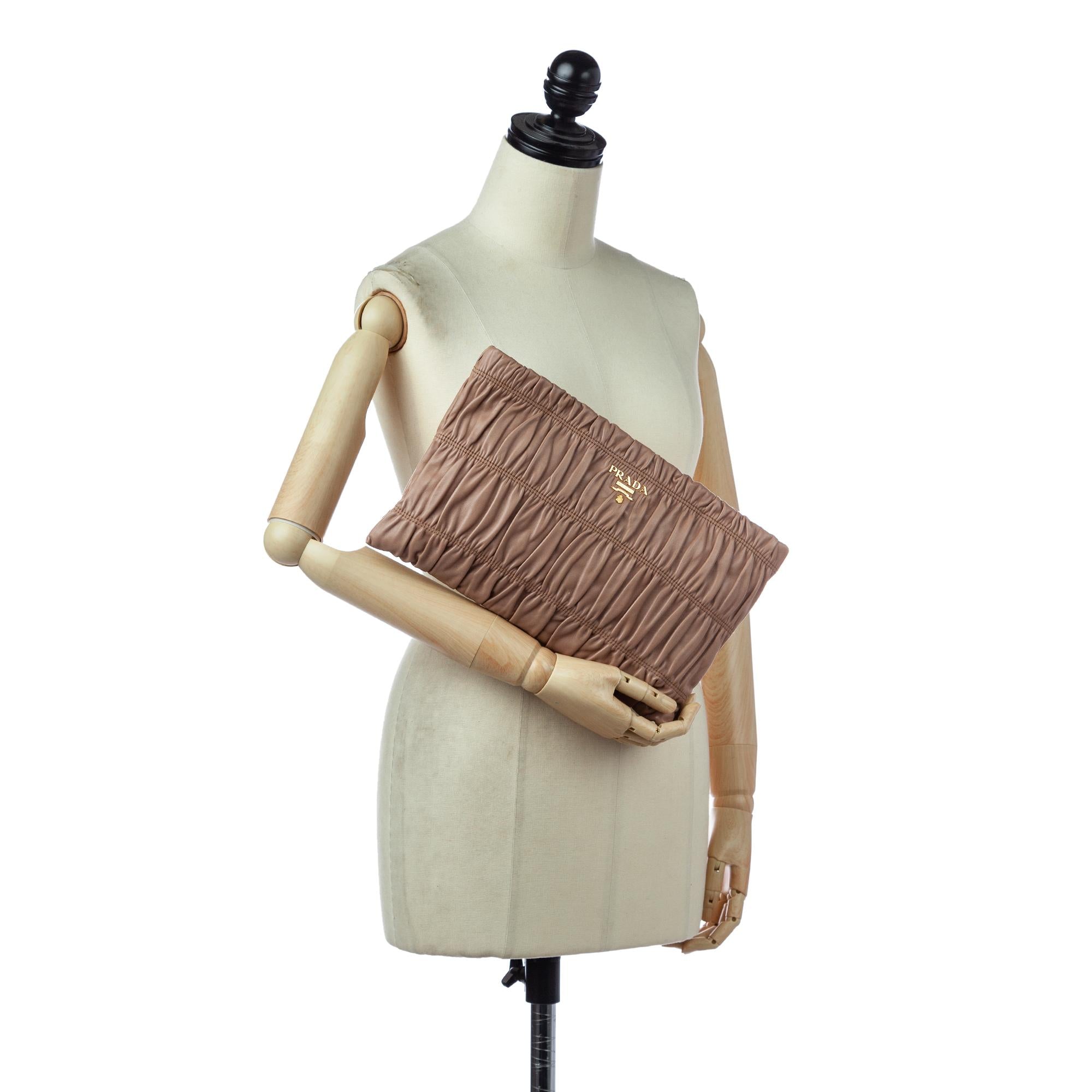 Prada Nappa Gaufre Clutch Bag (SHG-29290)