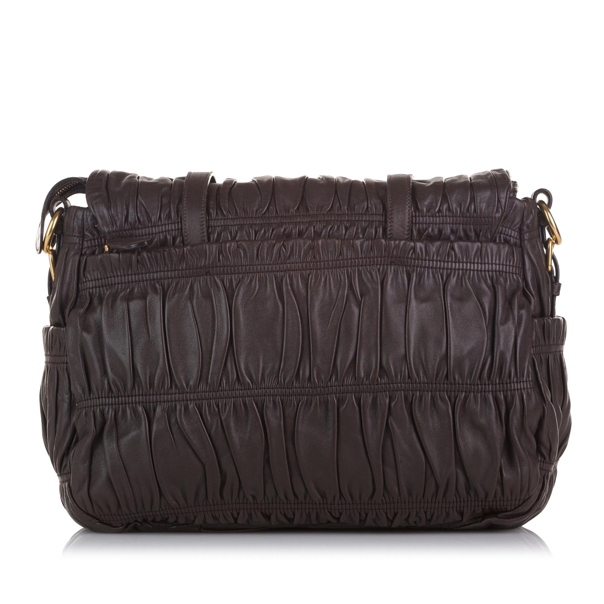 Prada Nappa Gaufre Messenger Bag (SHG-36973)