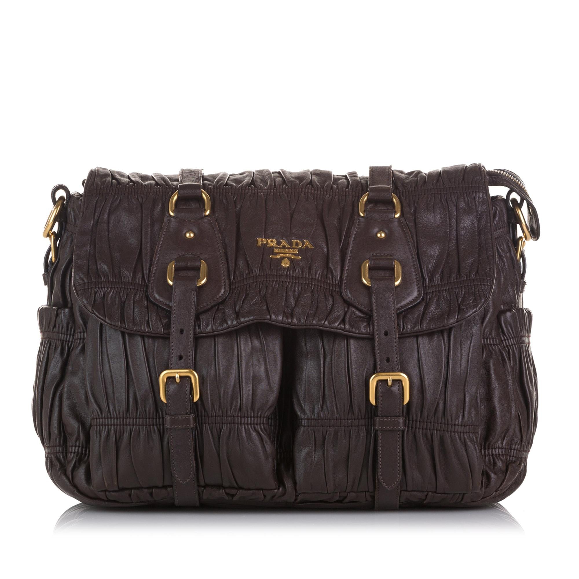 Prada Nappa Gaufre Messenger Bag (SHG-36973)