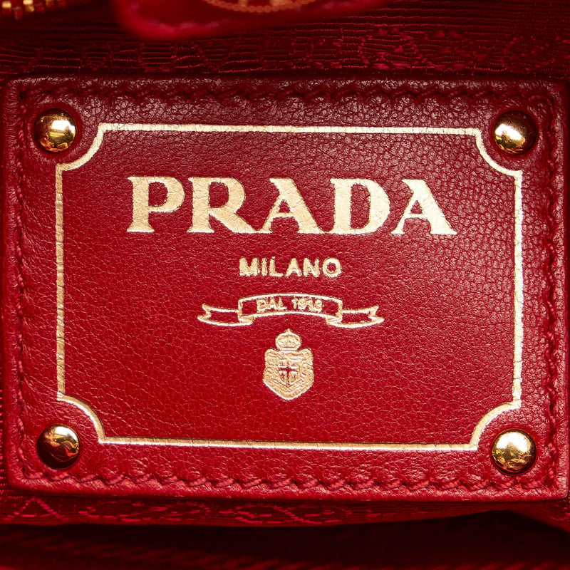 Prada Patent Leather Bow Satchel (SHG-28997)
