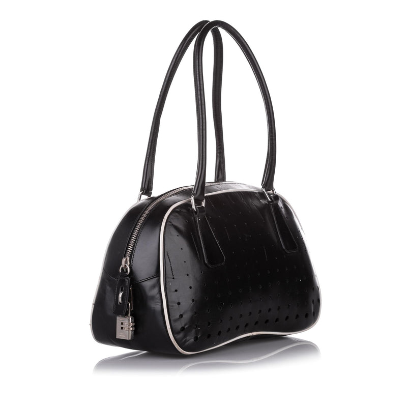 Prada Perforated Leather Shoulder Bag (SHG-31510)