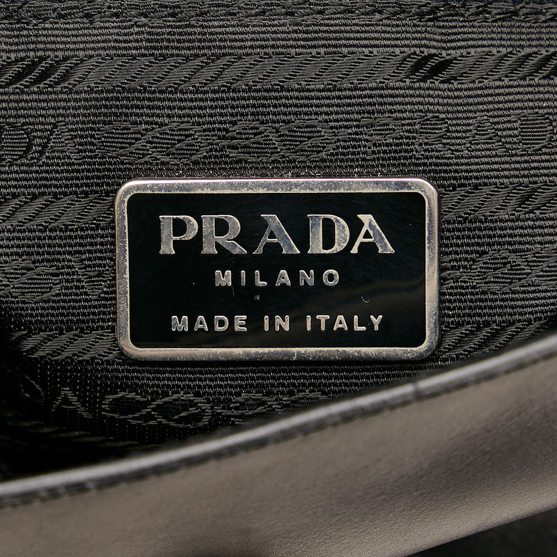 Prada Perforated Leather Top Handle Bag (SHG-35479)