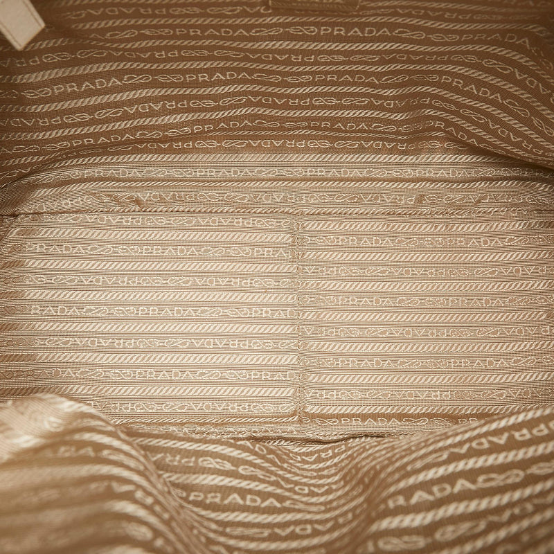 Prada Printed Canvas Shoulder Bag (SHG-28664)