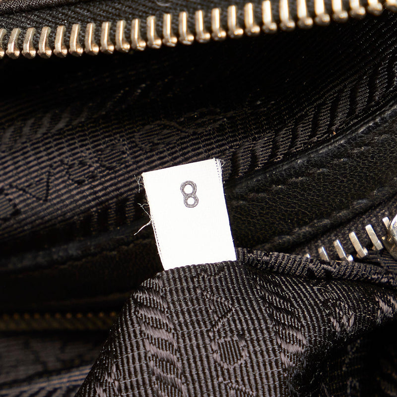 Prada Ruffled Tessuto Handbag (SHG-27414)