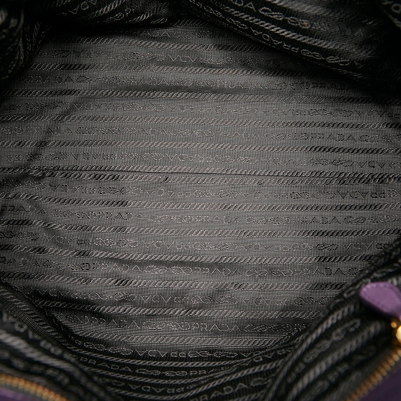 Prada Ruffled Tessuto Tote Bag (SHG-29363)