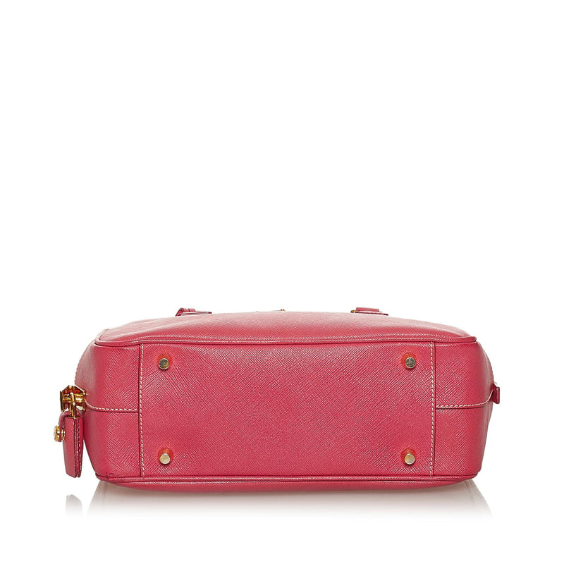 Prada Saffiano Bauletto Handbag (SHG-28801)