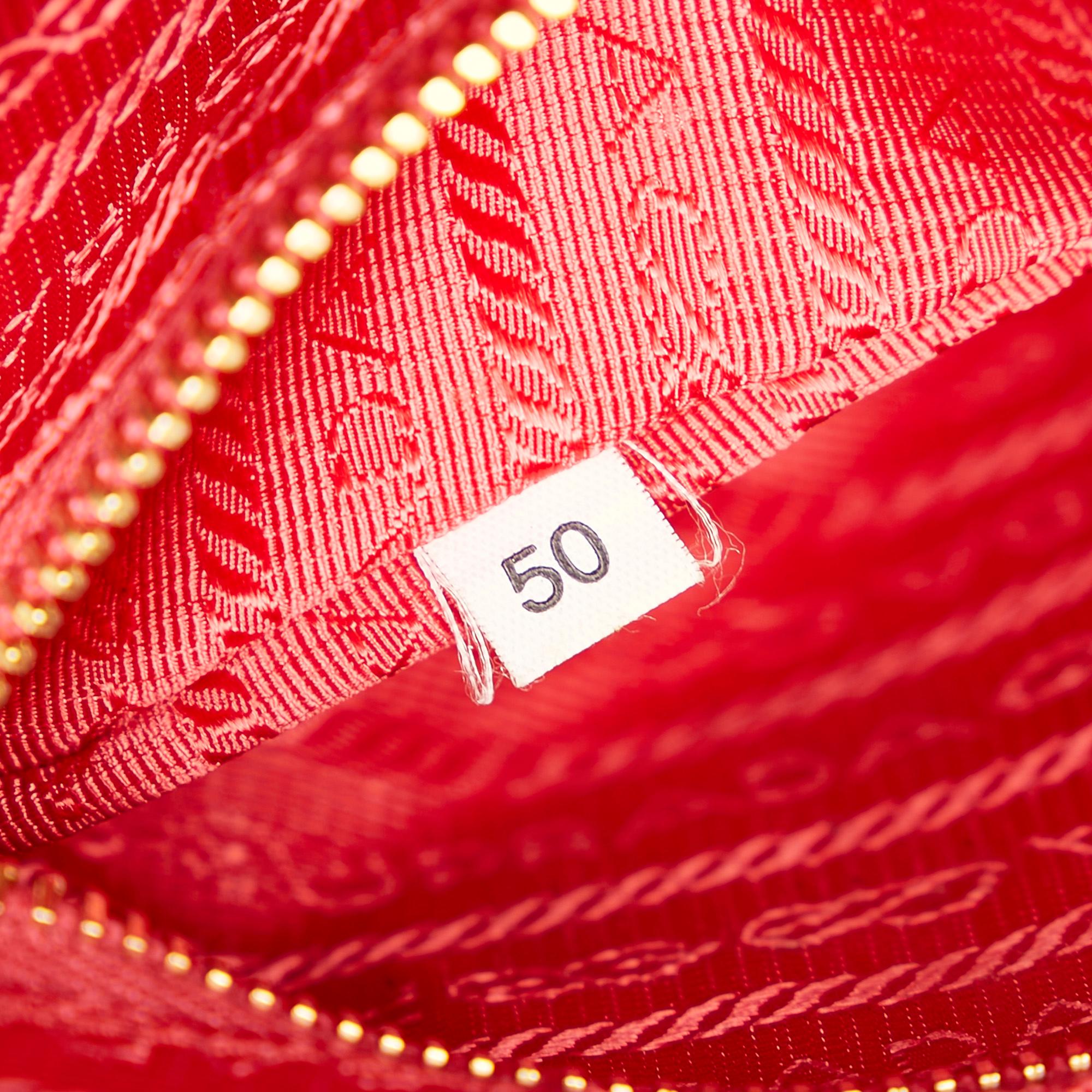 Prada Saffiano Bauletto Handbag (SHG-28801)