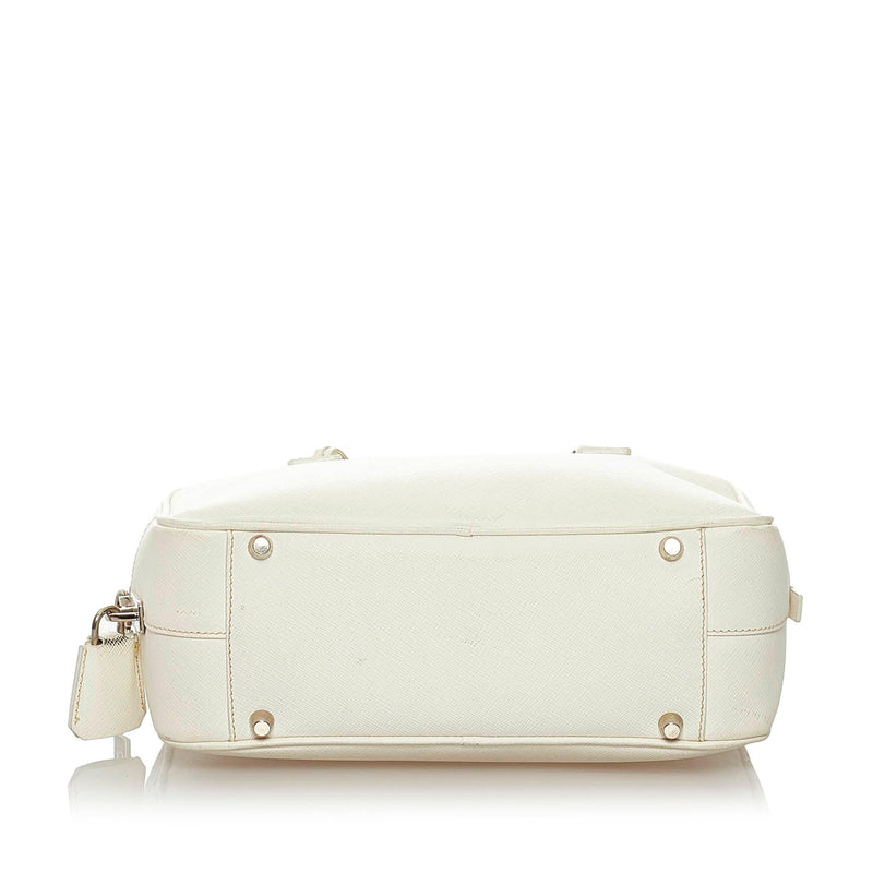 Prada Saffiano Bauletto Handbag (SHG-29231)