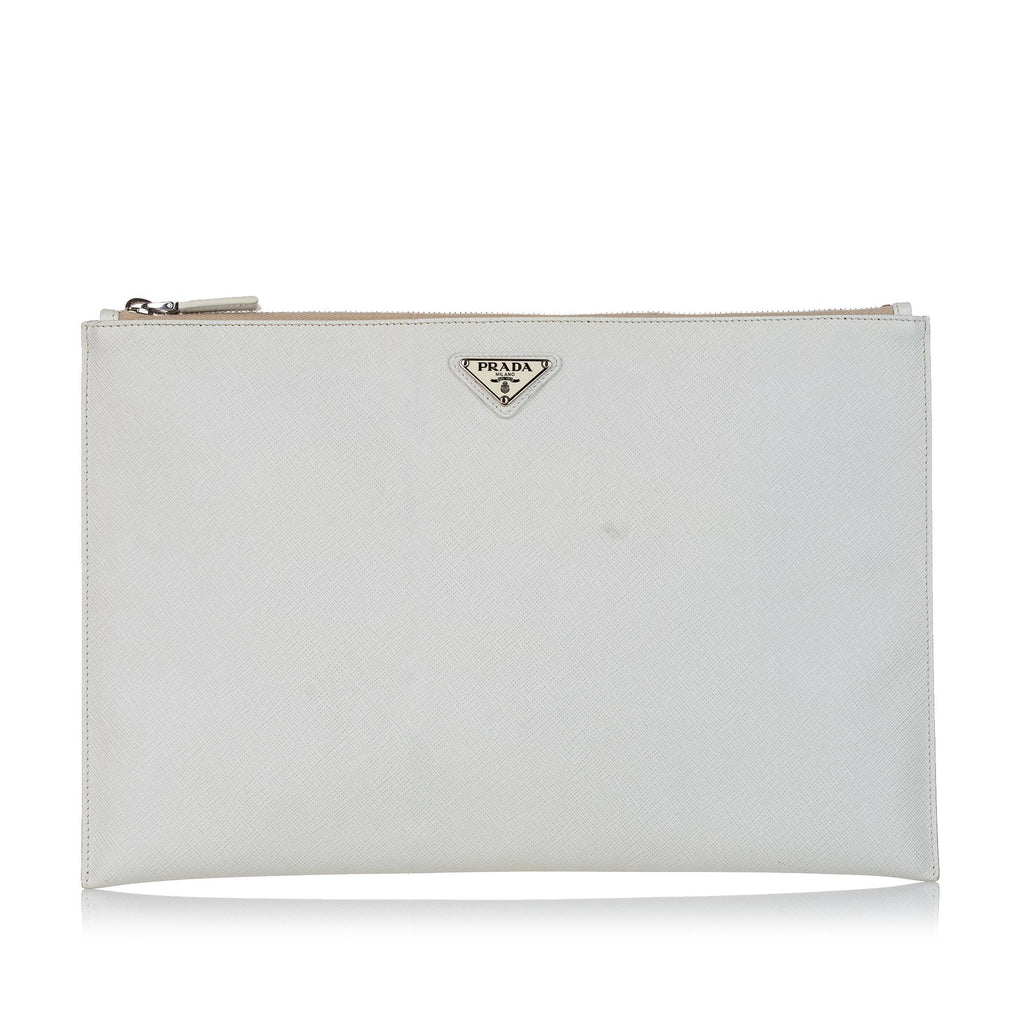 Prada Saffiano Clutch Bag (SHG-27441) – LuxeDH
