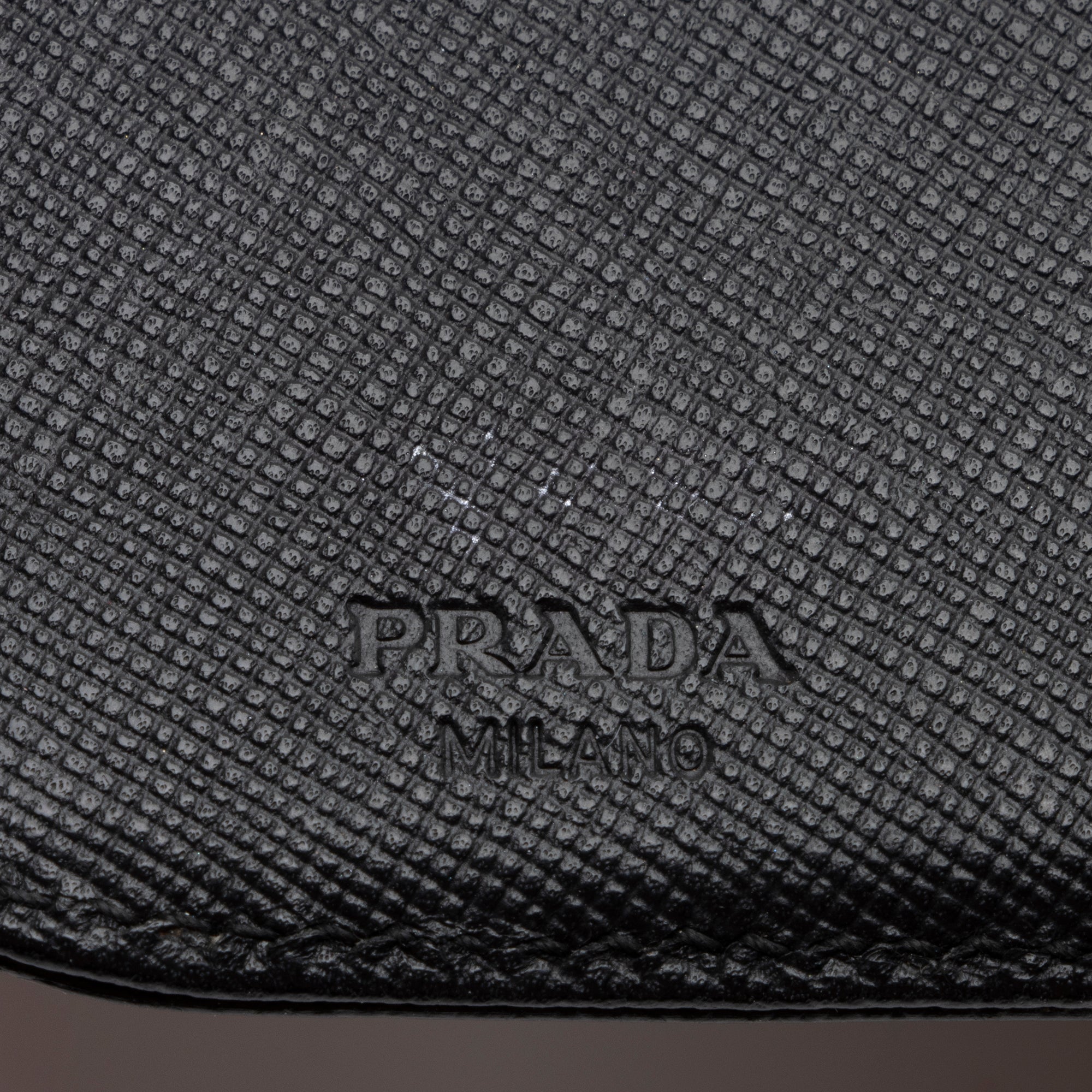 Prada Saffiano Compact Bi-Fold Zip Around Wallet (SHF-nBBc8D)