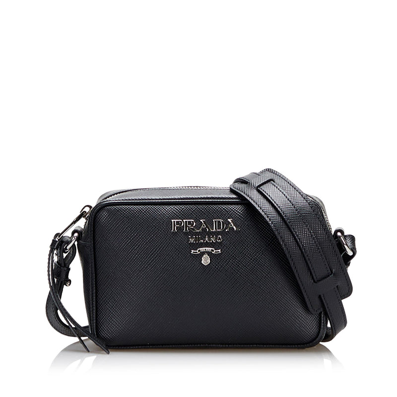 Prada, Bags, Authentic Prada Black Saffiano Mini Camera Bag