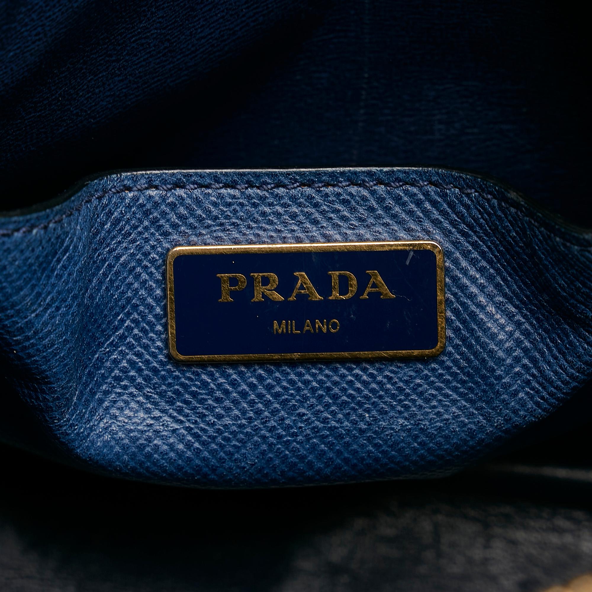 Prada Saffiano Cuir Convertible Dome (SHG-EN1lYL)