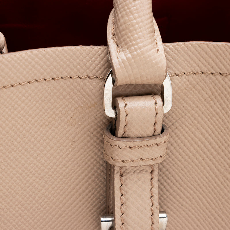Prada Large Saffiano Cuir Double Bag - Neutrals Totes, Handbags - PRA890245