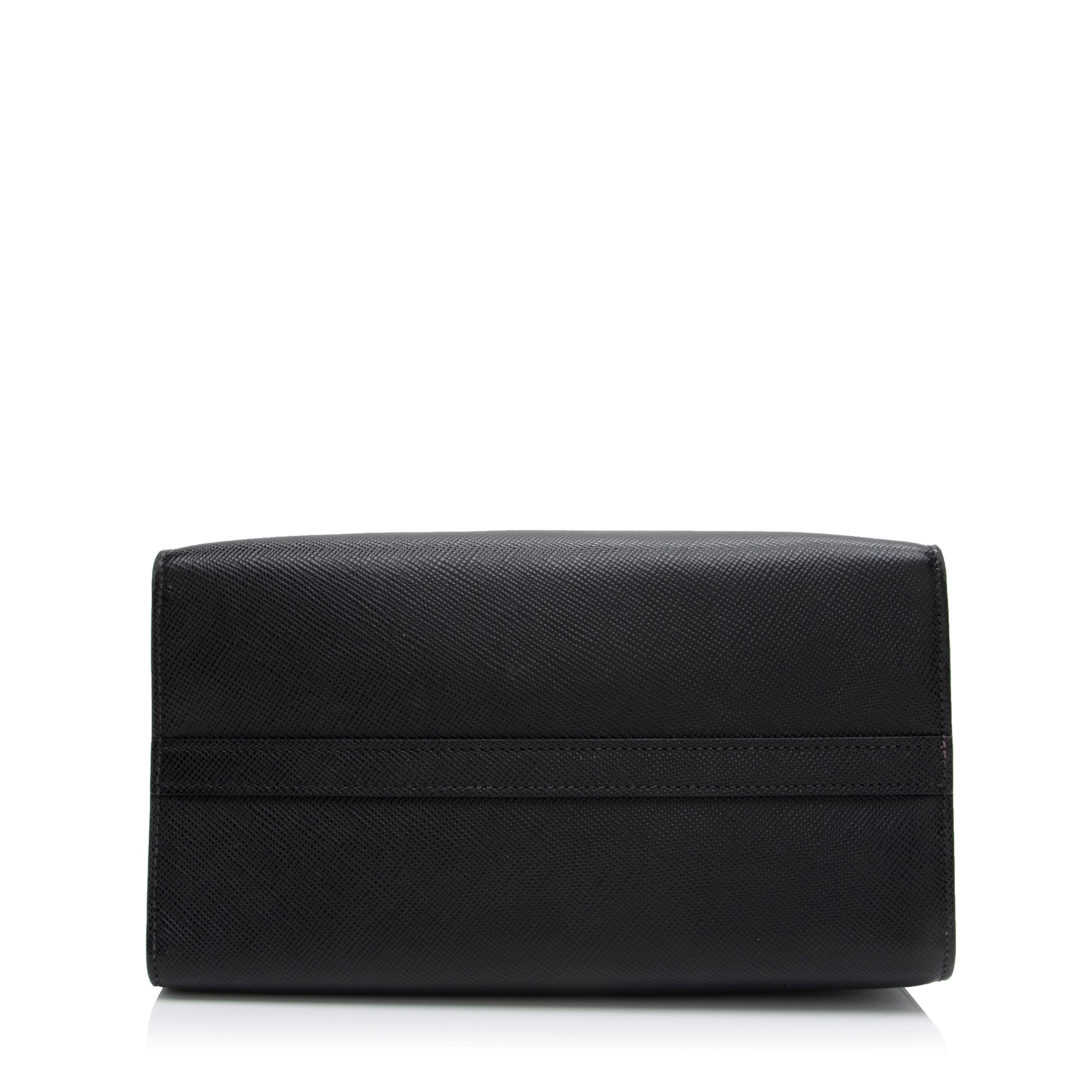 Prada Saffiano Cuir Leather Monochrome Small Tote (SHF-9NGmBJ)