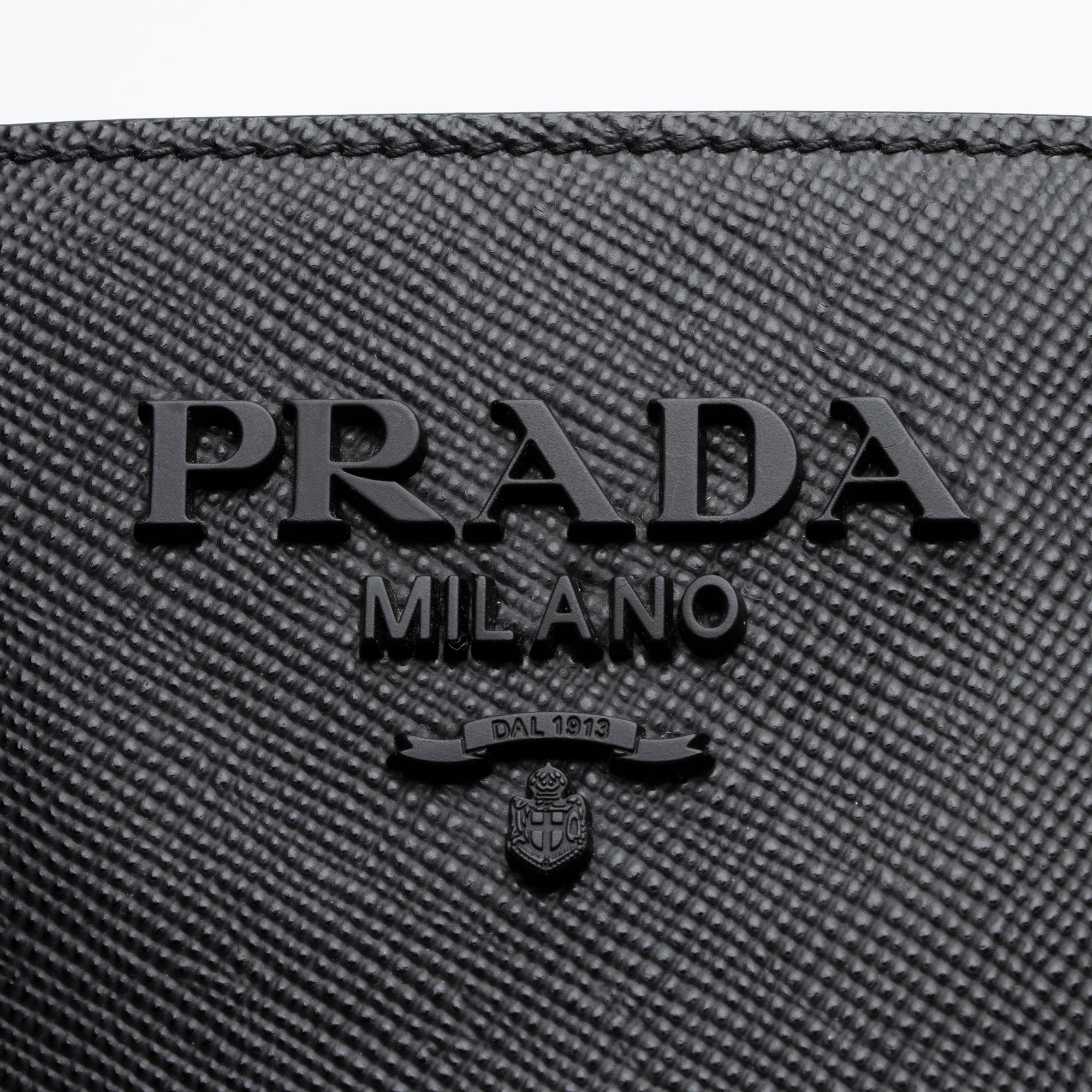 Prada Saffiano Cuir Leather Monochrome Small Tote (SHF-9NGmBJ)