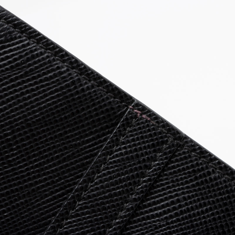 Prada Saffiano Cuir Leather Monochrome Small Tote (SHF-9NGmBJ)