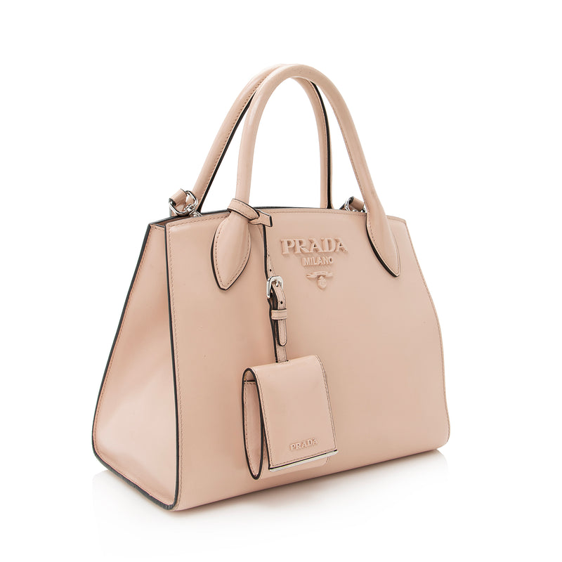 Prada Women Prada Galleria Mini Saffiano Tote Bag Pink Cipria