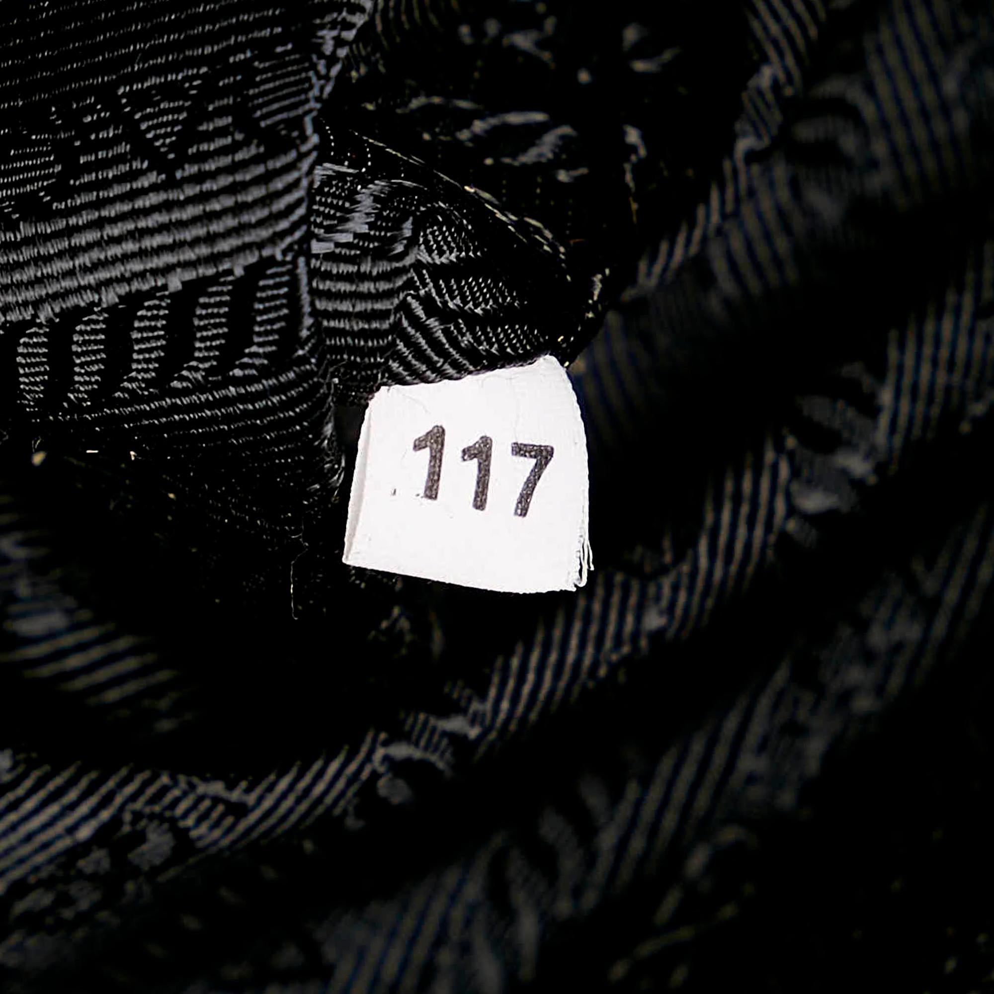 Prada Saffiano Flower Satchel (SHG-28160)