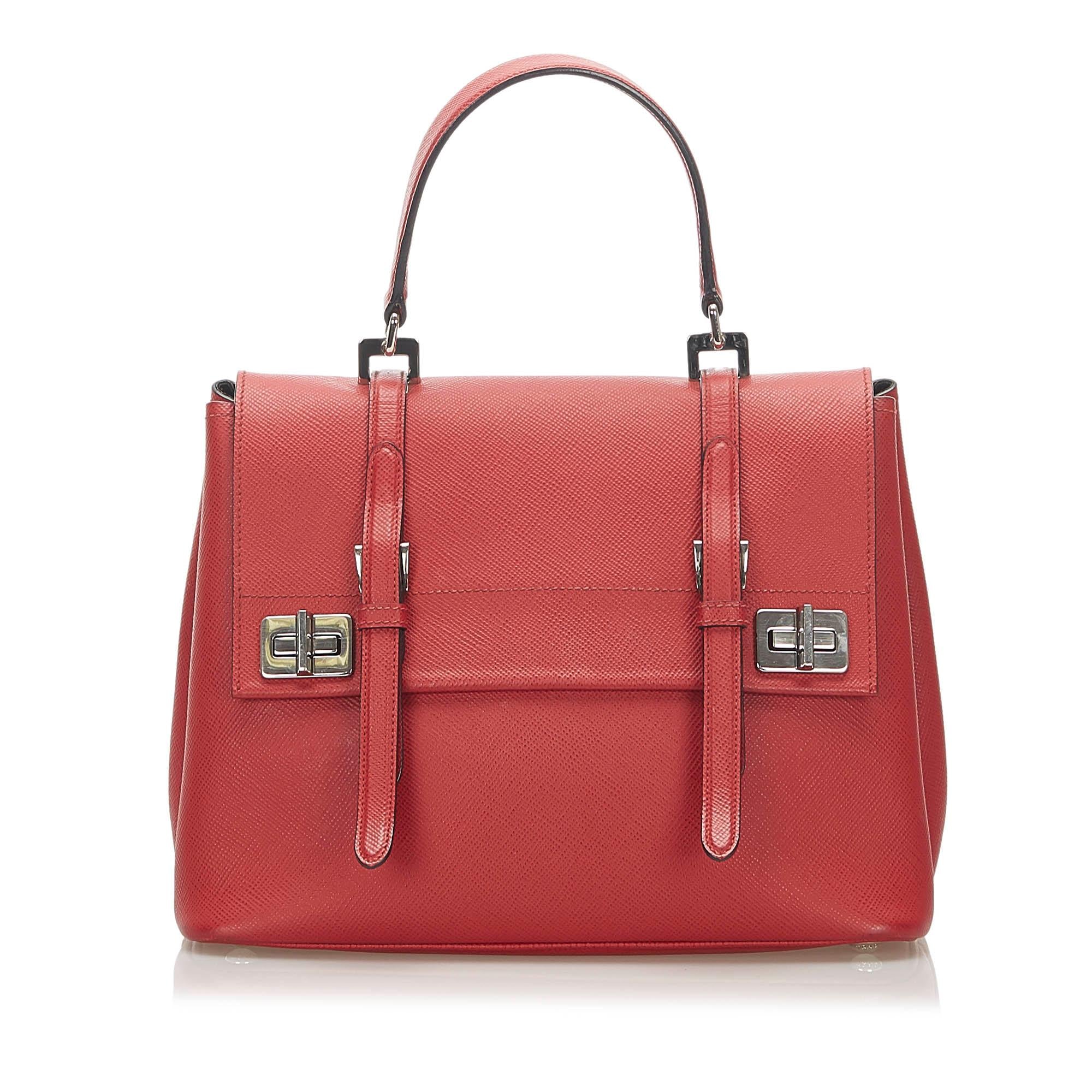 Prada Saffiano Handbag (SHG-18861)