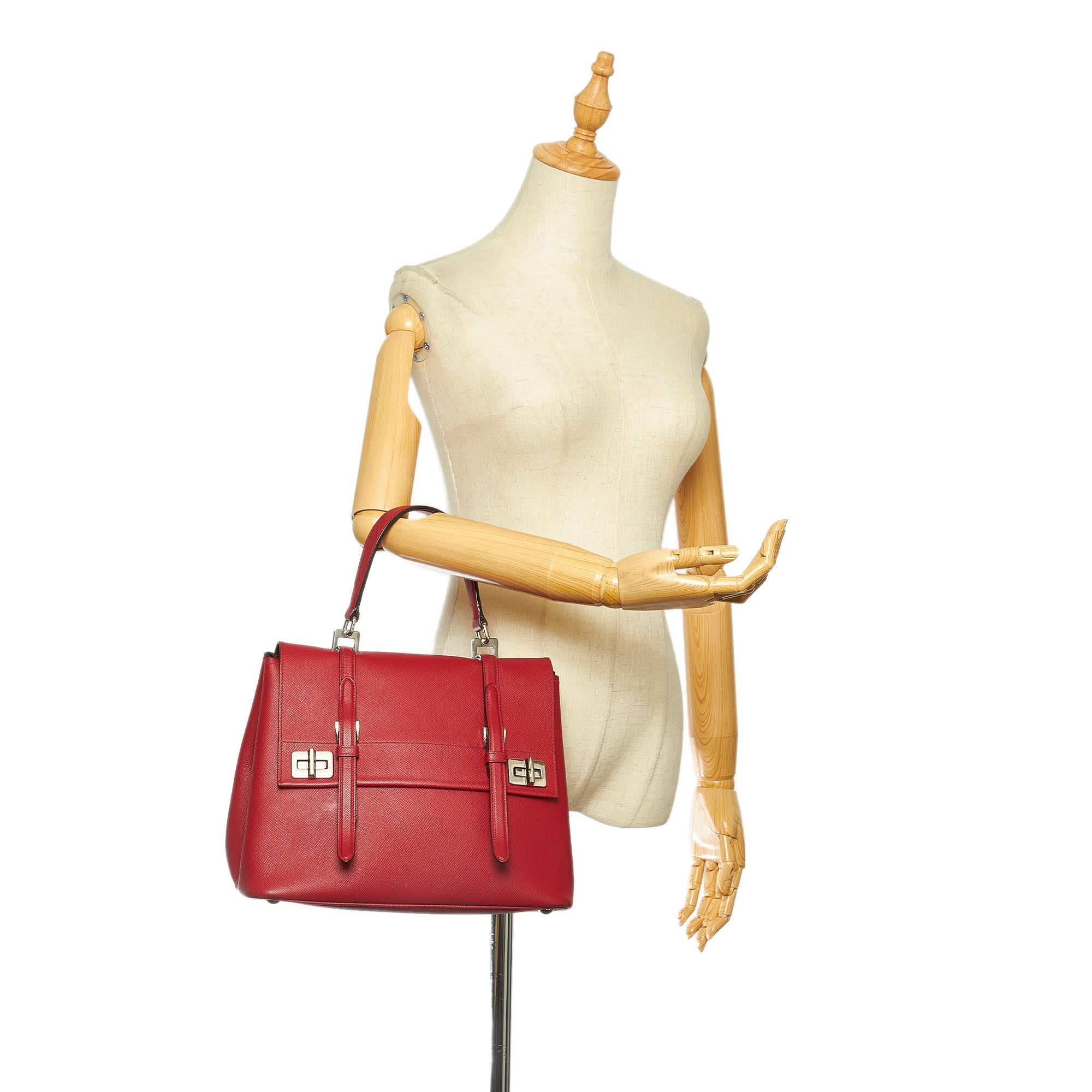 Prada Saffiano Handbag (SHG-18861)