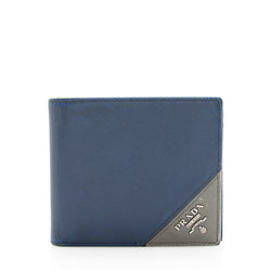 Prada Saffiano Leather Bifold Wallet - FINAL SALE (SHF-19300)