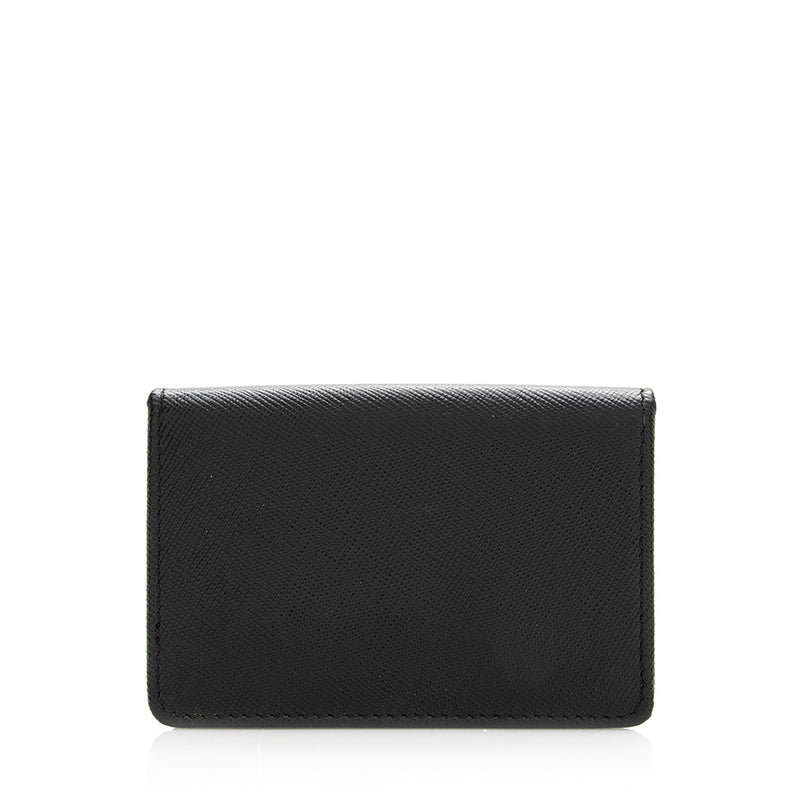 Prada Saffiano Leather Card Case (SHF-19855)