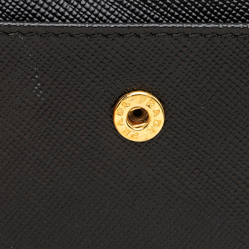 Prada Saffiano Leather Card Case (SHF-19855)