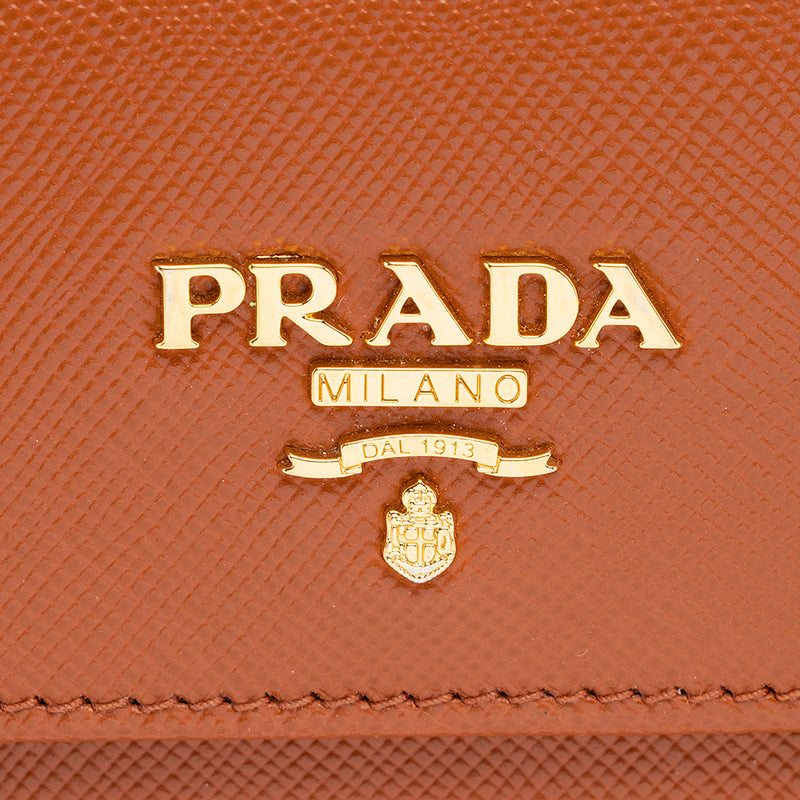 Prada Saffiano Leather Continental Wallet (SHF-19517)