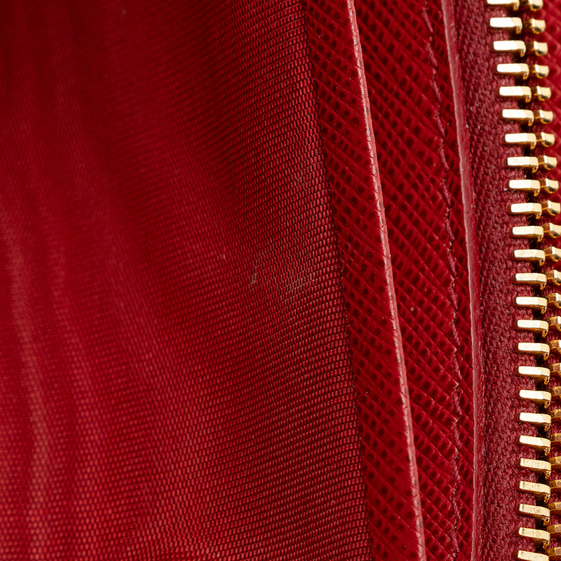 Prada Saffiano Leather Continental Wallet (SHF-21347)