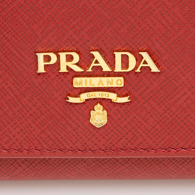 Prada Petalo Saffiano Leather Continental Wallet 1MH132 - Yoogi's Closet